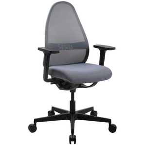 Bürostuhl Sitness Art, Bezug grau, Kunststofffußkreuz schwarz