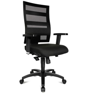 Bürostuhl X-Pander Plus, schwarz mit Netzrücken schwarz