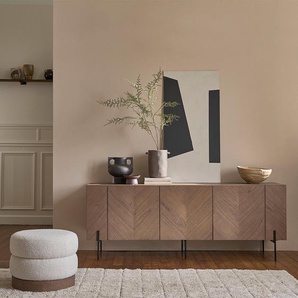 Buffet aus Buffet aus massivem Mindi und Metallbeinen 200 cm Mindi und Metallbeinen 200 cm