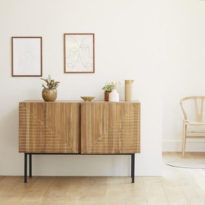Buffet aus massivem Teakholz 120 cm