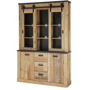 Buffet - holzfarben - Materialmix - 132 cm - 200 cm - cm 37,0 | Möbel Kraft
