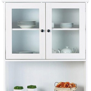 Buffet HOME AFFAIRE Westerland Schränke Gr. B/H/T: 90 cm x 191 cm x 45 cm, 2 St., weiß Buffet Buffetschrank Anrichten Buffets Schränke im romantischem Landhausstil