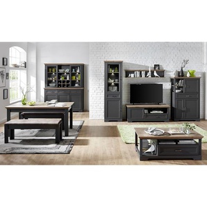 Buffet 164 x 204 x 48cm Weiß/Graphit