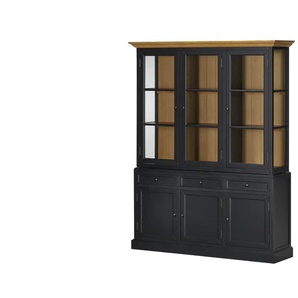 Buffet - schwarz - Materialmix - 159,4 cm - 202,5 cm - cm 41,7 | Möbel Kraft
