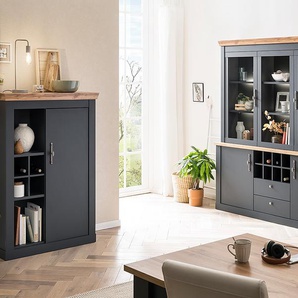 Buffet 184 cm 184 x 205 x 44cm Grau