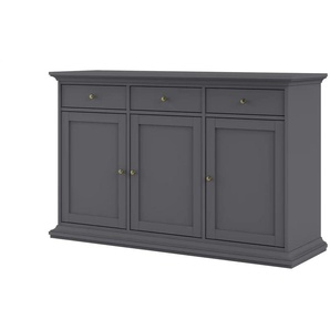 Buffet-Unterteil - schwarz - Materialmix - 143,7 cm - 91,7 cm - cm 46,1 | Möbel Kraft