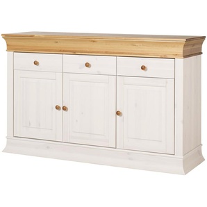 Buffet-Unterteil - weiß - Materialmix - 140 cm - 90 cm - 43 cm | Möbel Kraft