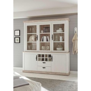 Buffet  Roble ¦ weiß ¦ Maße (cm): B: 184 H: 44