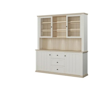 Buffet - weiß - Materialmix - 183,8 cm - 202,1 cm - cm 43,3 | Möbel Kraft