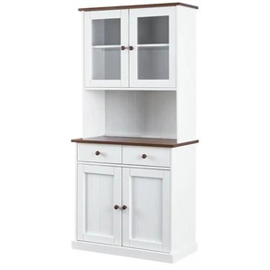 Buffet - weiß - Materialmix - 90 cm - 191 cm - cm 45,0 | Möbel Kraft