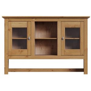 Buffetaufsatz HOME AFFAIRE Rauna Möbelaufsätze Gr. B/H/T: 146 cm x 97 cm x 32 cm, beige (natur) Schrankaufsätze Aus massiver Kiefer