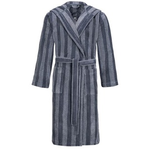 Bugatti Bademantel Lucca, Grau, Textil, ISO 9001, Oeko-Tex® Standard 100, Taschen, hochwertige Qualität, modische Optik, Badtextilien, Bademäntel