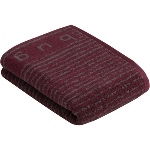 Duschtuch BUGATTI Tiago Handtücher (Packung) Gr. B/L: 67 cm x 140 cm (1 St.), rot (burgundy) Badetücher besonders saugfähig