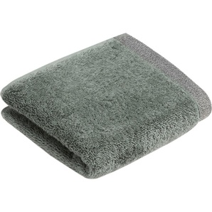 Gästehandtuch BUGATTI Prato Handtücher (Packung) Gr. B/L: 30 cm x 50 cm (3 St.), grün (sage) Gästehandtücher Uni Farben, mit melierter Optik im Saum