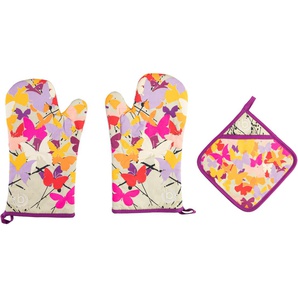 Topfhandschuhe BUGATTI Butterfly Topflappen bunt (natur, rosa, flieder, bunt) Topflappen Topfhandschuh