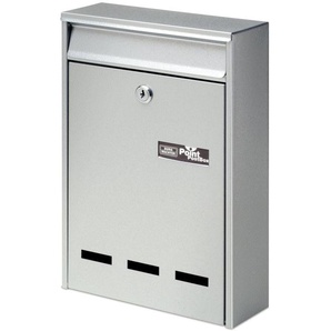 Burg-Wächter Burg Wächter Briefkasten Pocket silber 31.5 x 21.5 x 75 cm GLO763160305