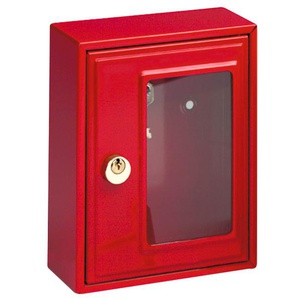 BURG WÄCHTER Schlüsselkasten 6160 Schlüsselkästen Notschlüsselbox Gr. B/H/T: 13 cm x 16,7 cm x 6,4 cm, rot Schlüsselaufbewahrung