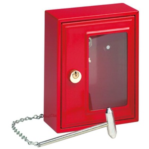 BURG WÄCHTER Schlüsselkasten 6161 Schlüsselkästen Notschlüsselbox Gr. B/H/T: 13 cm x 16,7 cm x 6,4 cm, rot Schlüsselaufbewahrung