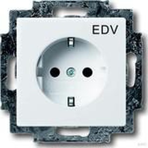 Busch-Jaeger Schuko-Steckdose dav/sws mit Aufdruck EDV 20 EUCKS/DV-84 2013-0-5268
