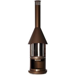 Buschbeck Edelstahlkamin Auckland braun GLO691404615