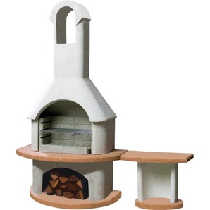 Buschbeck Grillkamin Carmen 65 x 180 x 203 cm mit Beistelltisch Georgia GLO691401845