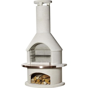 Buschbeck Grillkamin Rondo weiß 208 x 115 x 70 cm GLO691401828