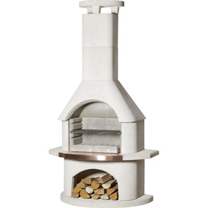 Buschbeck Grillkamin Venezia weiß 206 x 110 x 65 cm GLO691401833