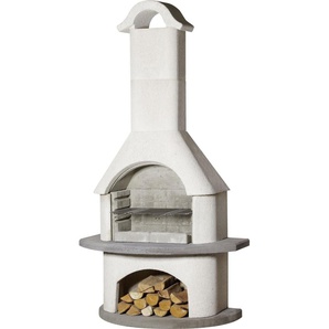 Buschbeck Grillkamin Verona grau 210 x 110 x 65 cm GLO691401838