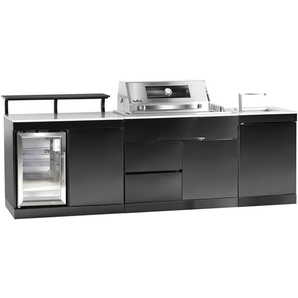 Buschbeck Outdoorküche Bradford inkl. Kühlschrank und Spüle mit Armatur GLO691404618