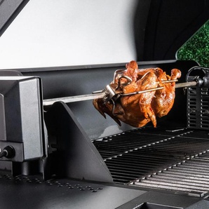 Buschbeck Rotisserie-Drehspieß-Set - silber - Edelstahl -