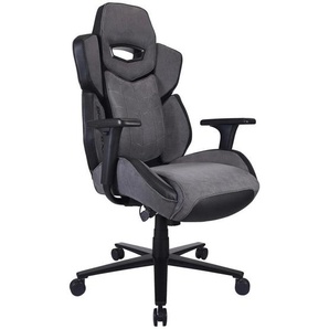 BX Gaming Gamingstuhl, Grau, Schwarz, Metall, Kunststoff, Textil, Drehkreuz, 68x114-122x68 cm, Kinder- & Jugendzimmer, Jugendmöbel, Gamingstühle