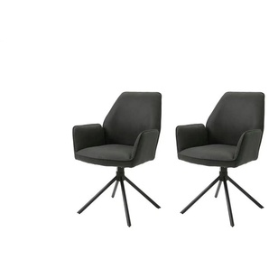 by Living Armlehnenstuhl 2er-Set  Blair ¦ schwarz ¦ Maße (cm): B: 57 H: 87