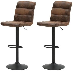 by Living Barstuhl 2er-Set  Phil ¦ braun ¦ Maße (cm): B: 42 H: 122