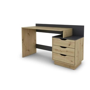 by Living Schreibtisch  Belfast ¦ braun ¦ Maße (cm): B: 138 H: 83,5