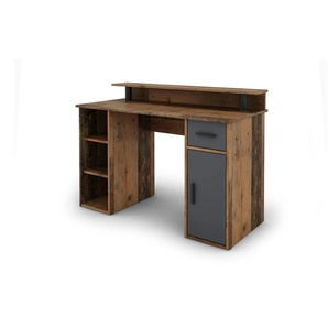 by Living Schreibtisch - braun - Materialmix - 120 cm - 88 cm | Möbel Kraft