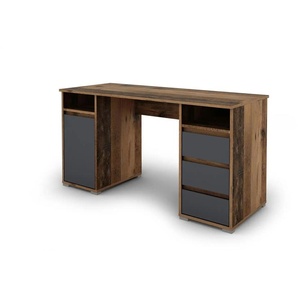 by Living Schreibtisch - braun - Materialmix - 138 cm - 75 cm | Möbel Kraft