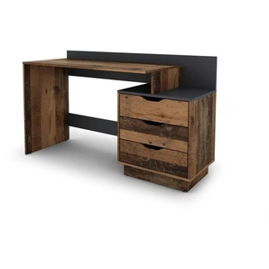 by Living Schreibtisch - braun - Materialmix - 138 cm - 83,5 cm | Möbel Kraft