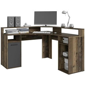 by Living Schreibtisch - braun - Materialmix - 139 cm - 91 cm | Möbel Kraft