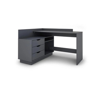 by Living Schreibtisch - grau - Materialmix - 129 cm - 84 cm | Möbel Kraft