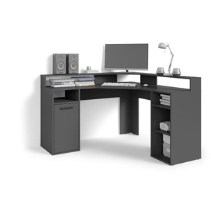 by Living Schreibtisch - grau - Materialmix - 139 cm - 91 cm | Möbel Kraft