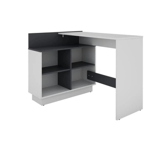 by Living Schreibtisch - weiß - Materialmix - 102 cm - 77,5 cm | Möbel Kraft