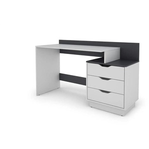 by Living Schreibtisch - weiß - Materialmix - 138 cm - 83,5 cm | Möbel Kraft