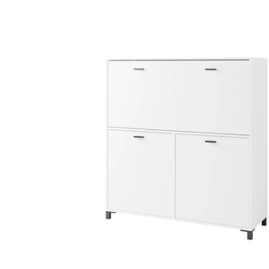 by Living Sekretär - weiß - Materialmix - 120 cm - 127 cm | Möbel Kraft