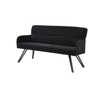 by Living Sitzbank - schwarz - Materialmix - 160 cm - 94 cm | Möbel Kraft
