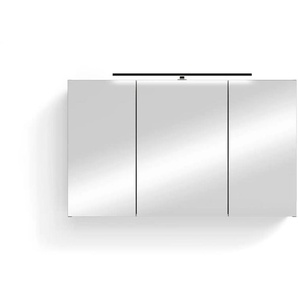 by Living Spiegelschrank - grau - Materialmix - 100 cm - 60 cm | Möbel Kraft