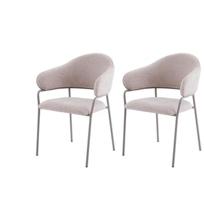 by Living Stuhl 2er-Set ¦ braun ¦ Maße (cm): B: 60 H: 86