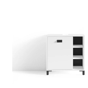 by Living Waschbeckenunterschrank - weiß - Materialmix - 60 cm - 62 cm | Möbel Kraft