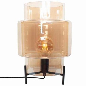 By Rydéns Tischleuchte Ebbot, Bernstein, Glas, 27x37 cm, Lampen & Leuchten, Innenbeleuchtung, Tischlampen, Tischlampen