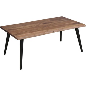 byLIVING Couchtisch Caddy, Tischplatte mit Baumkante, Breite 110 oder 60 cm