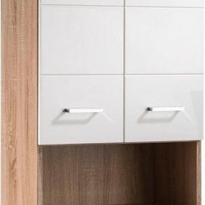 byLIVING Hochschrank Nebraska Breite 50 cm, Badezimmerschrank mit Metallgriffen, viel Stauraum